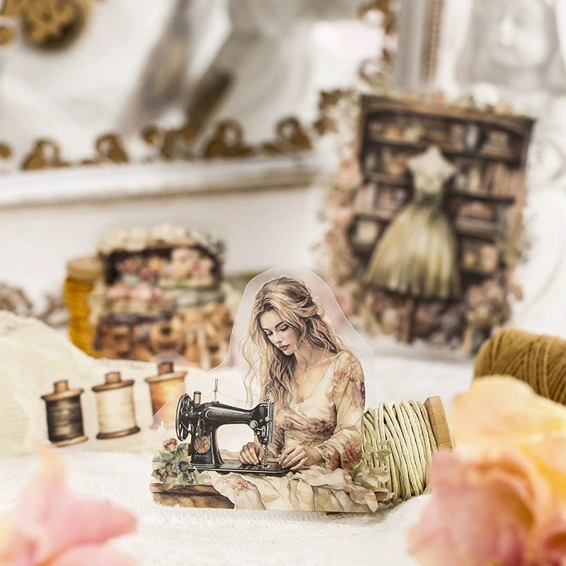 O3-15 adet Terzi temalı PET Sticker