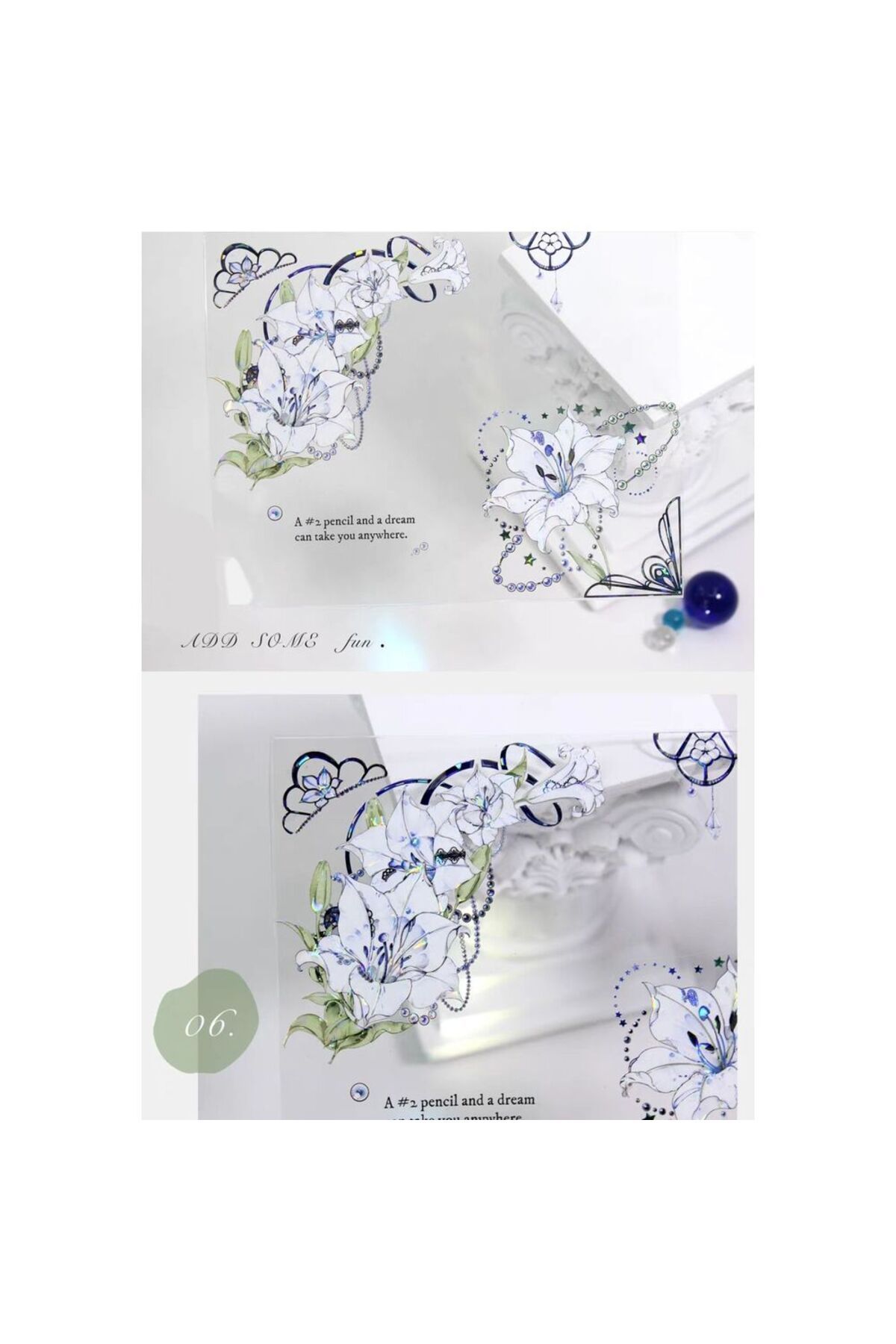 K6-95cm lilyum hologramlı PET Tape