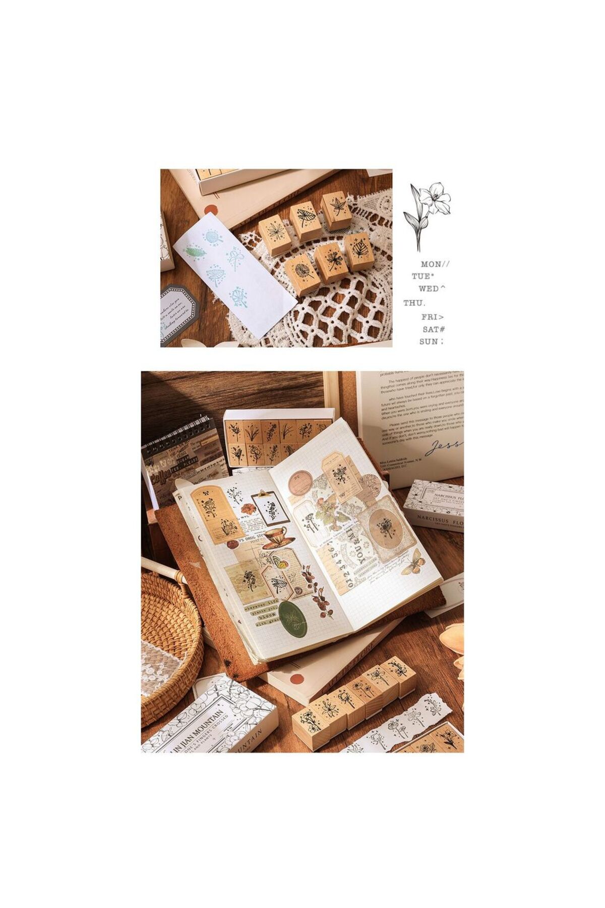 D7-12 adet stamp seti - Numara : 2