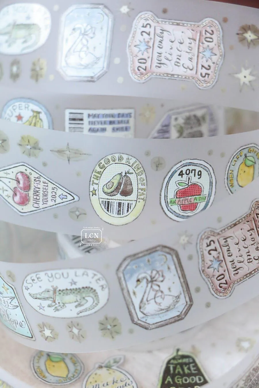 L22-LCN 100cm sticker club life PET Tape