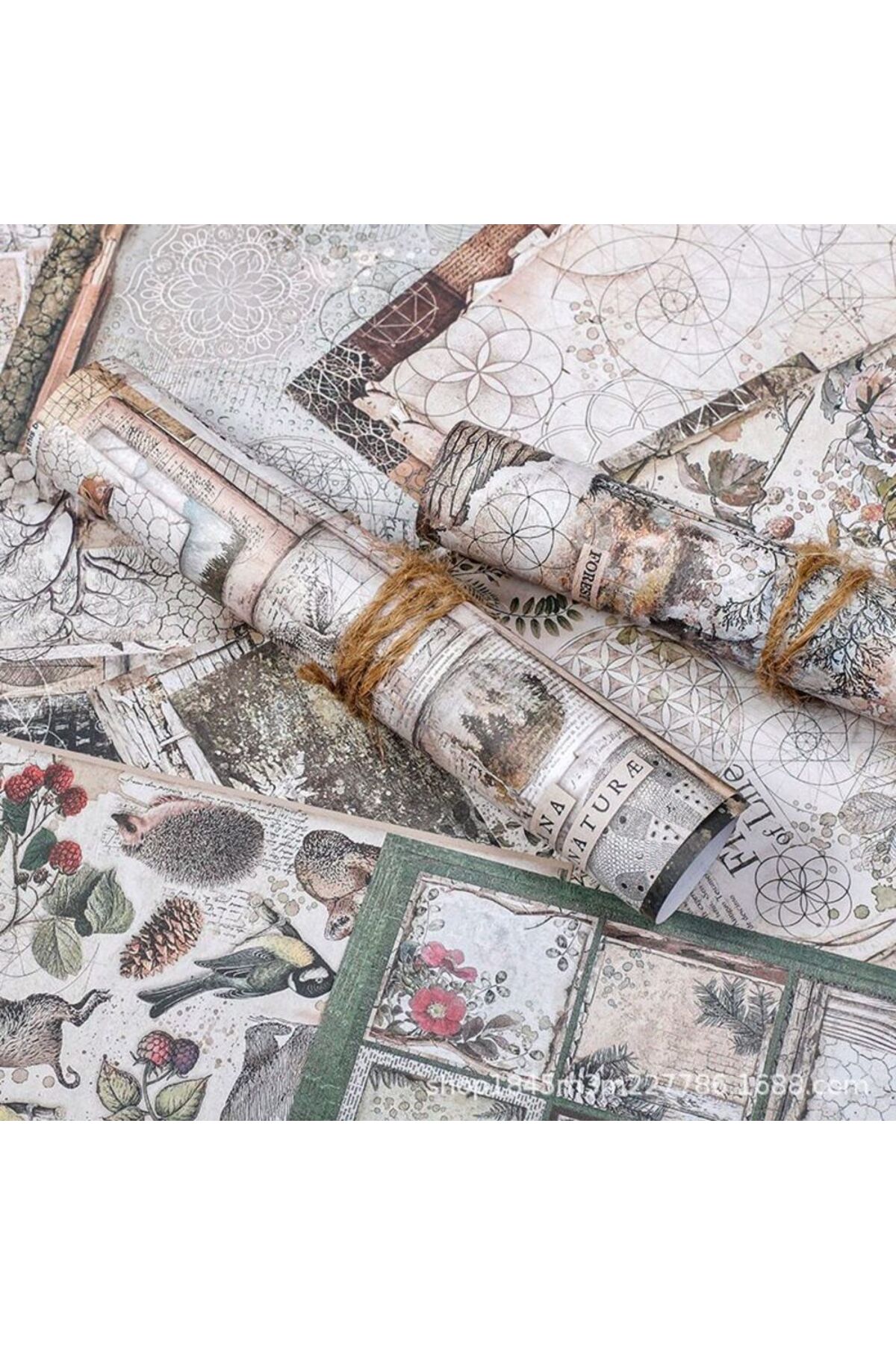 E6-18 sayfa orman scrapbook kâğıt 31