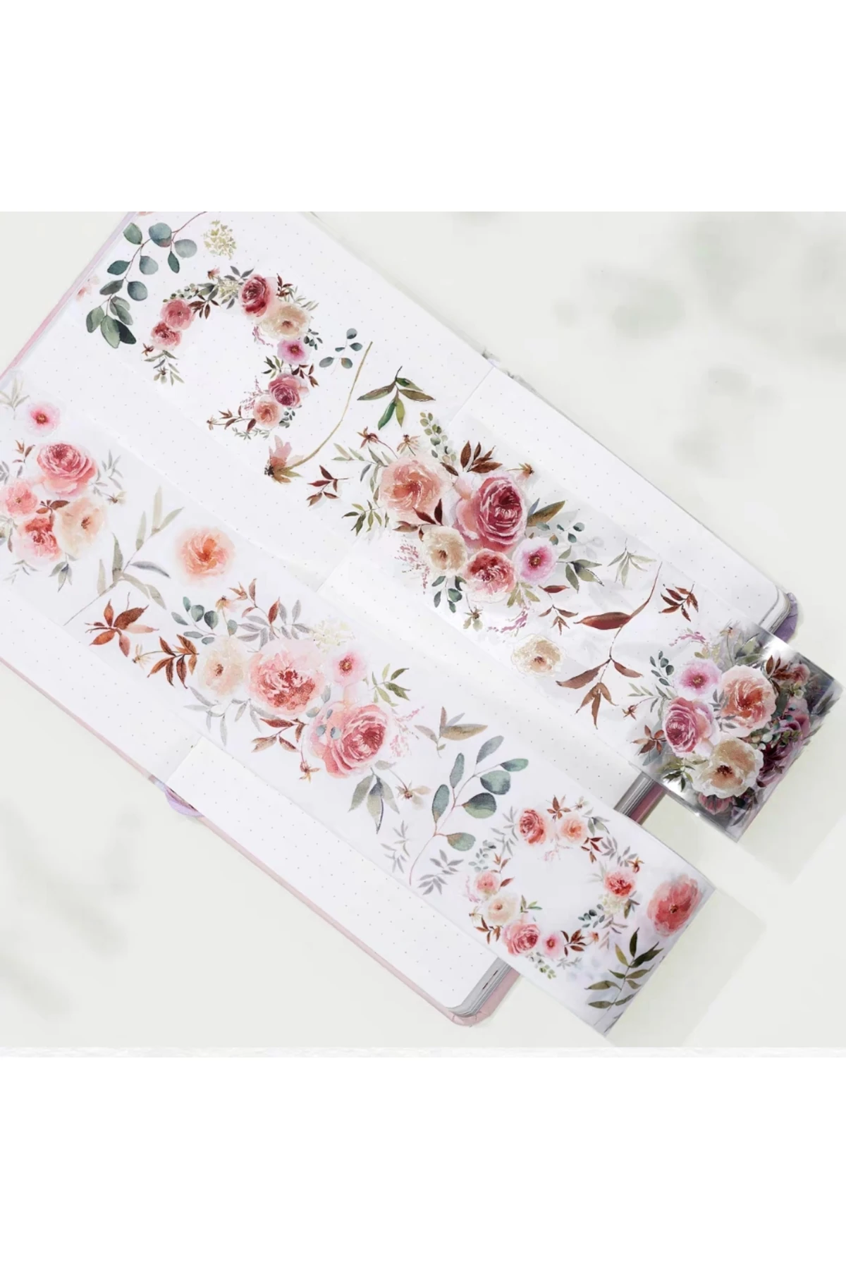 K2-100cm pembe çiçek PET Tape the Washitape shop