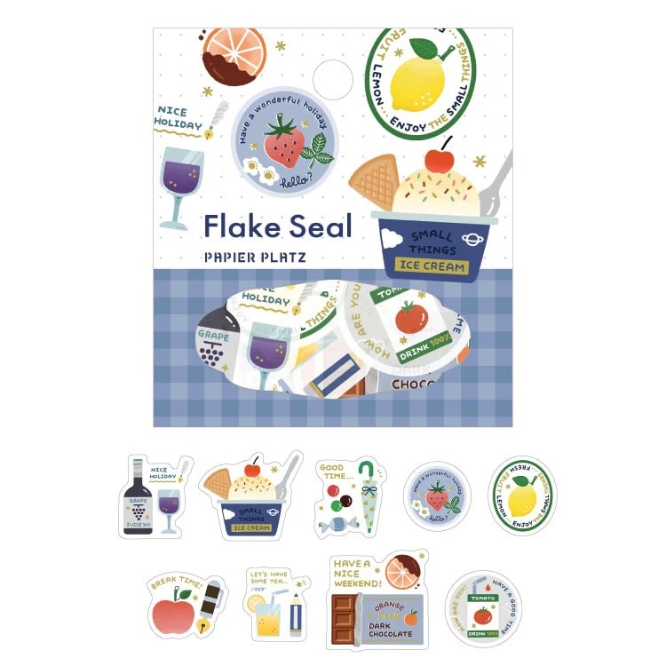 O18-Flake Seal 9x6adet stickers