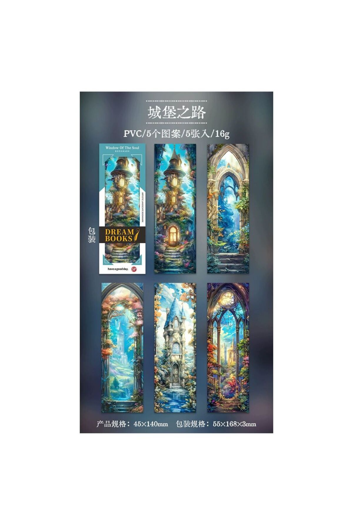 G16-5 adet PVC Kitap ayracı - Numara : 3