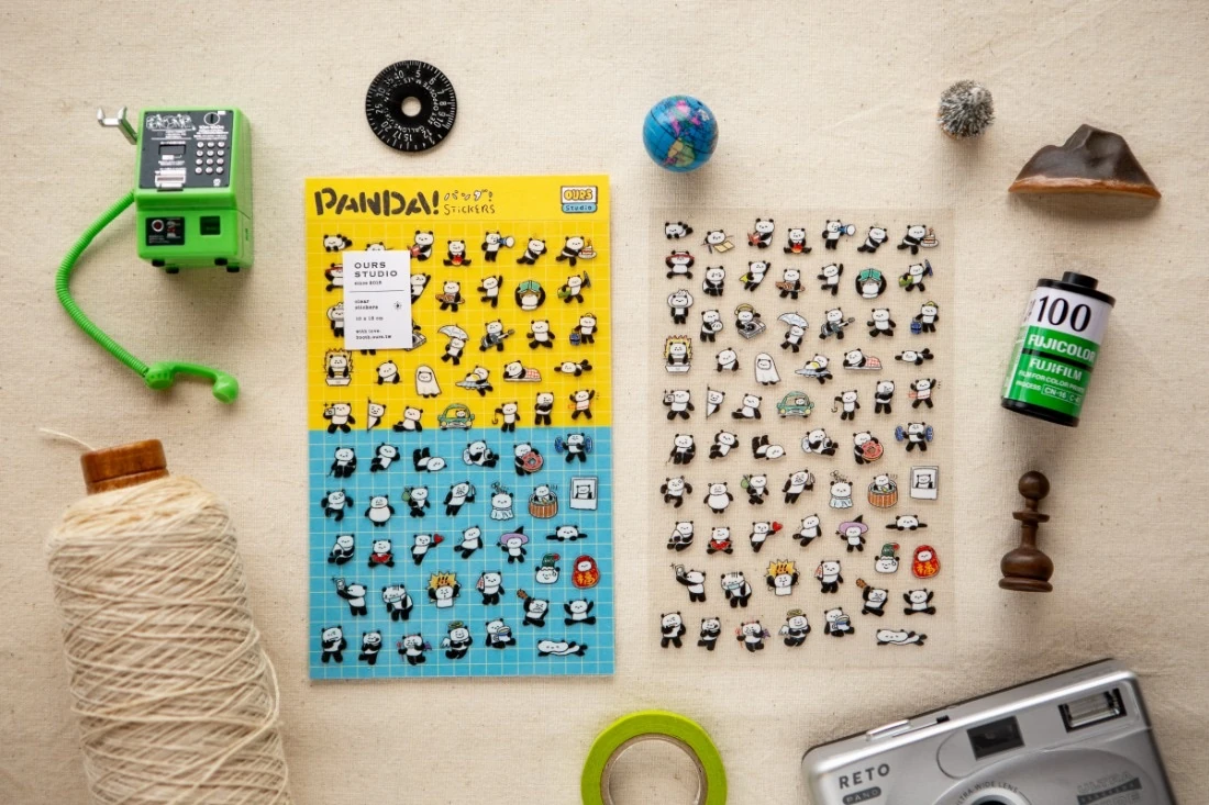 B6-our studio Panda figürleri 10x15cm