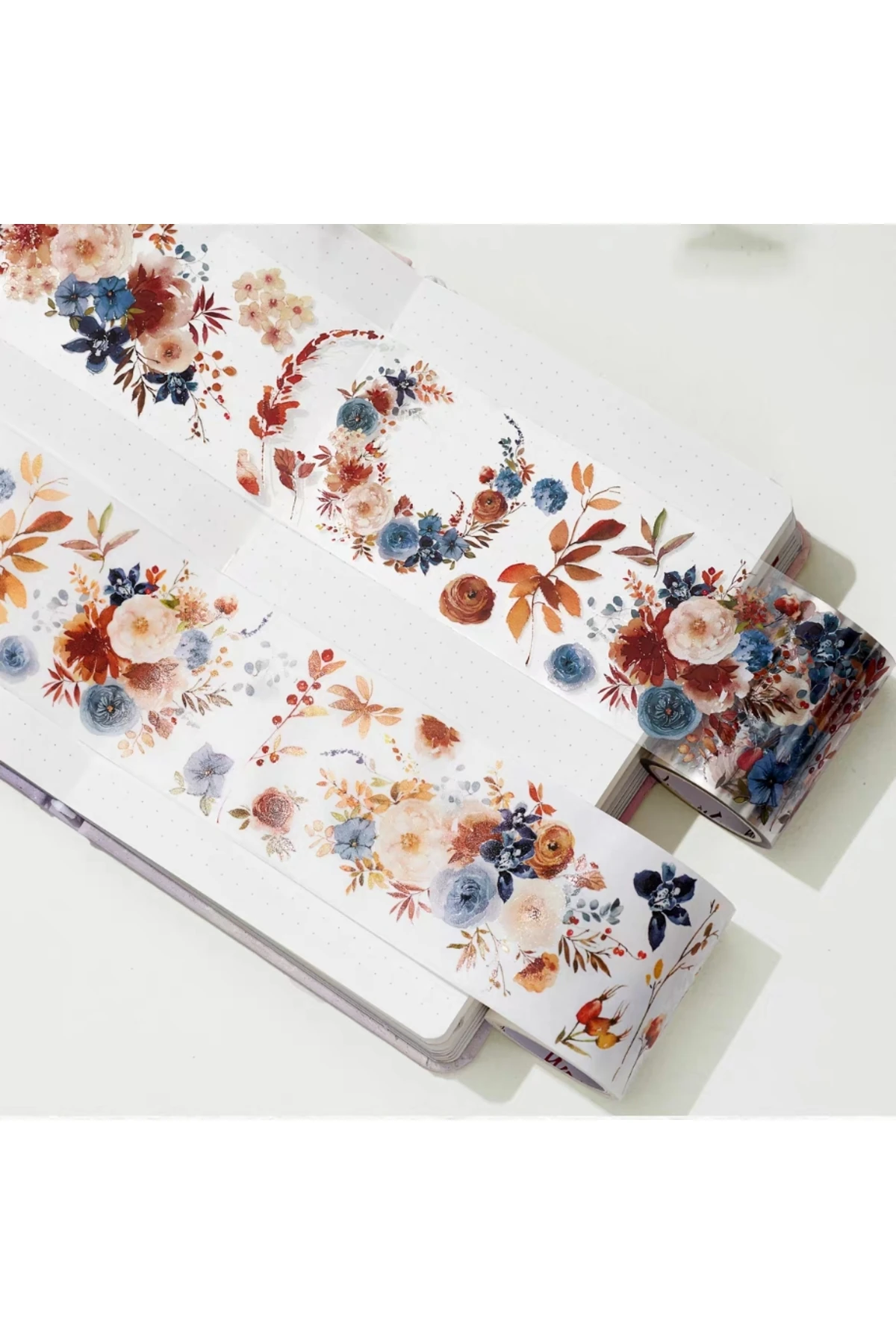 K25-100cm mavi çiçek PET Tape the Washitape shop