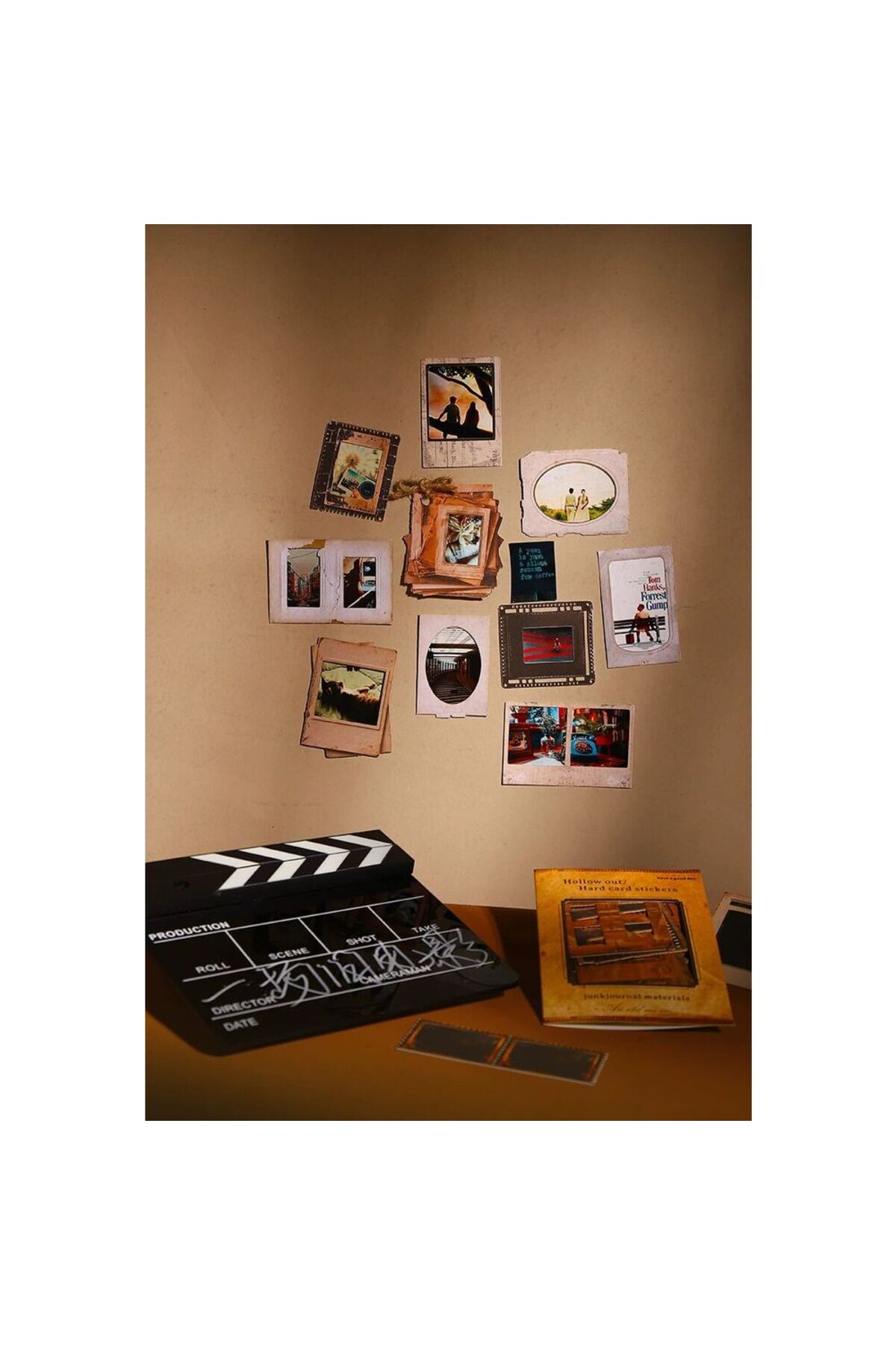 W6-15 adet film die cut sticker - Numara : 4