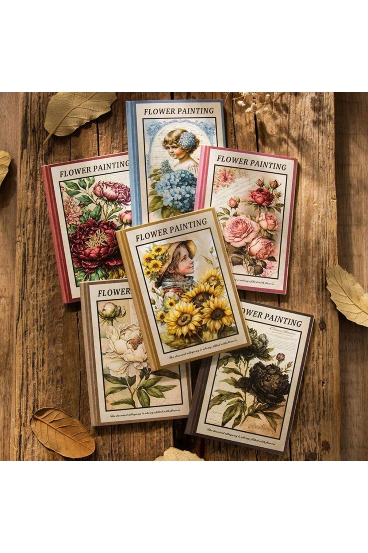 U1-30 sayfa çiçek Scrapbook kağıt - Renk : Mavi