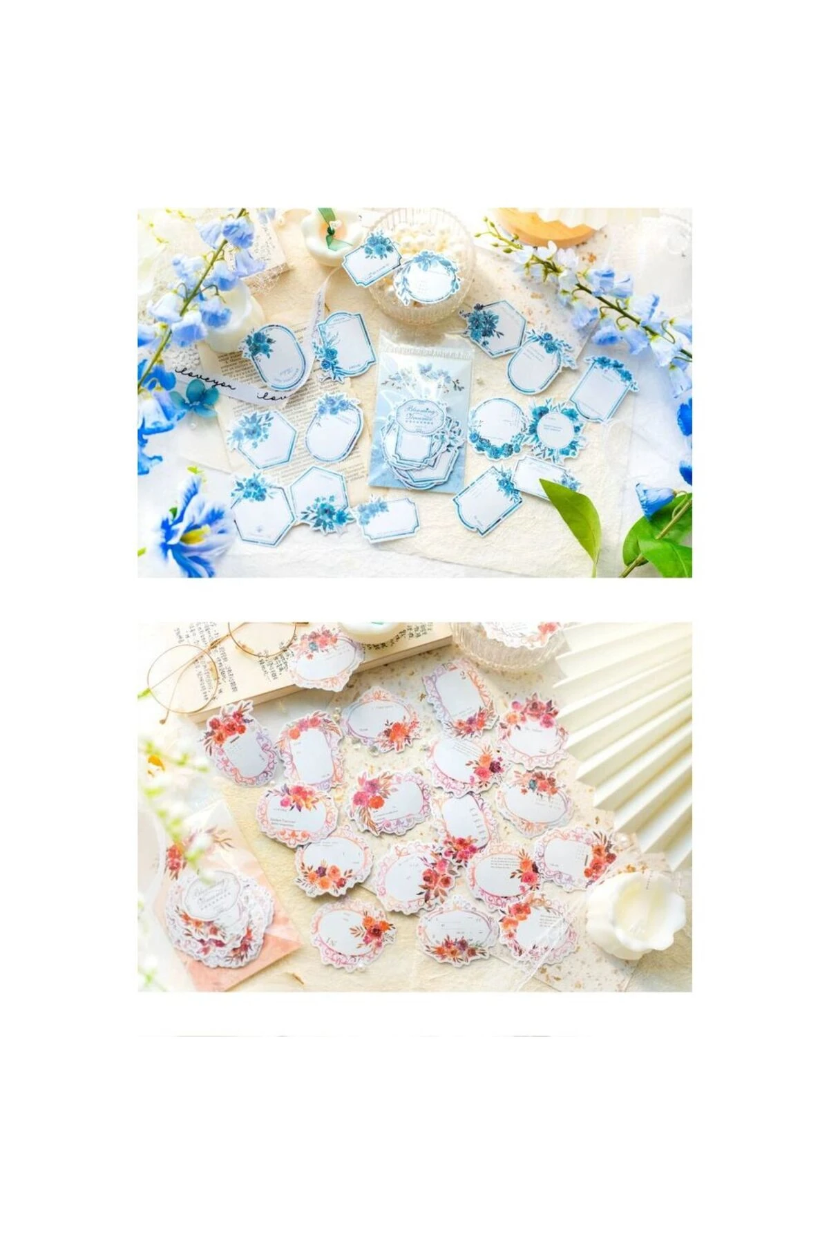 O5-Fırsat urun 30 adet label washi sticker - Numara : 6