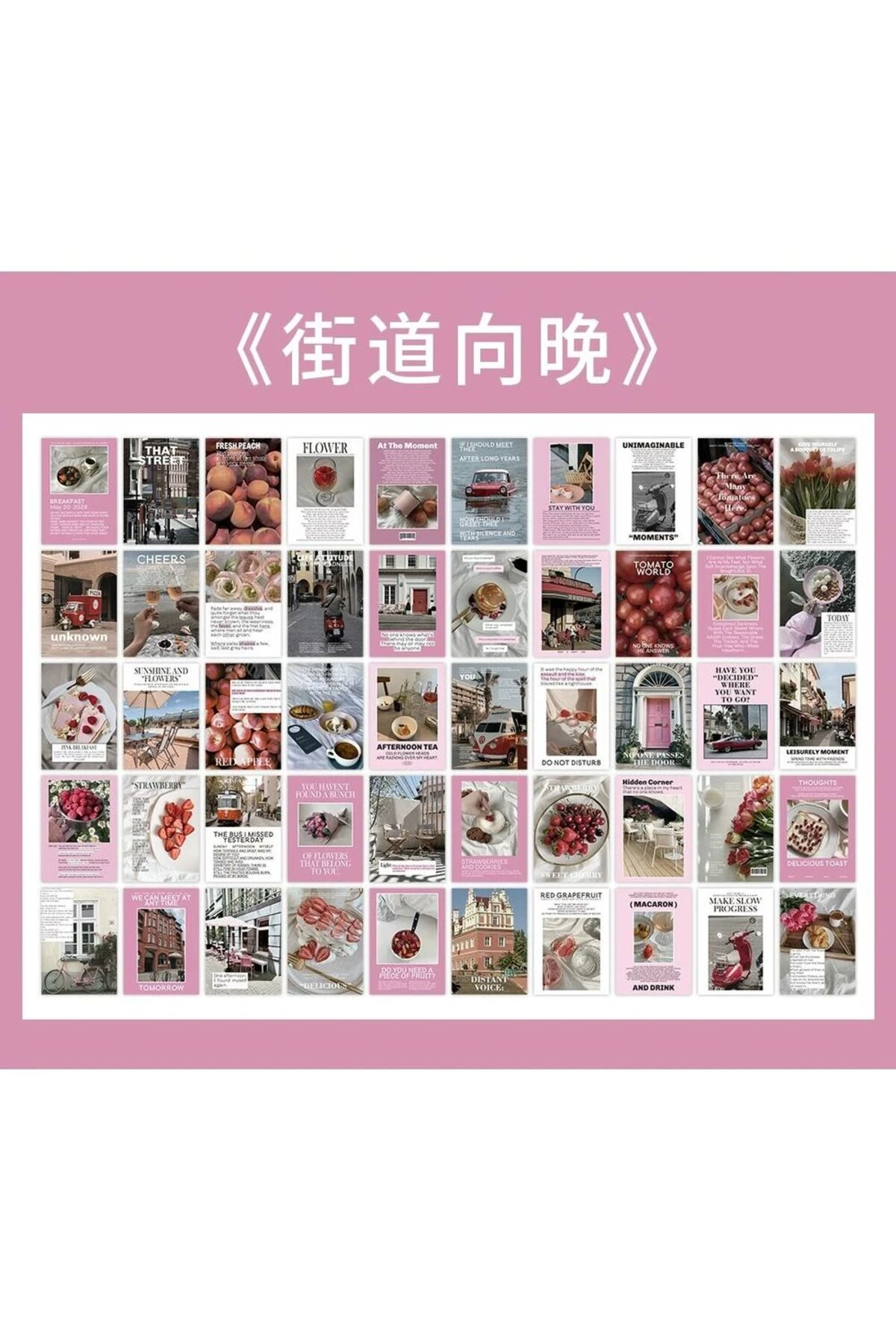 U8-50 sayfa scrapbook kagıt kitabı - Renk : Pembe