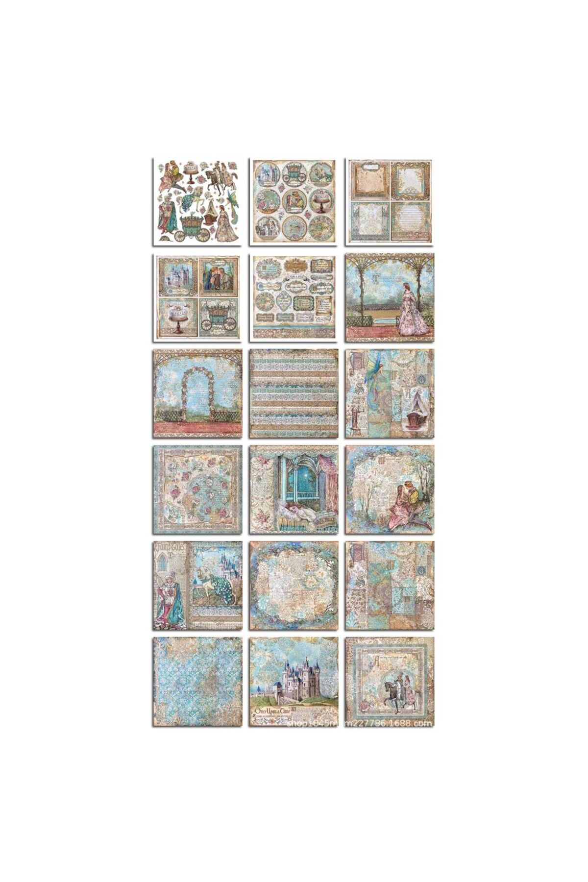 E6-18 sayfa sleeping beauty scrapbook kâğıt 35