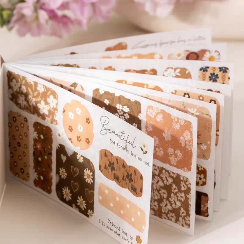 P10-16 sayfa textured fragments sticker kitabi