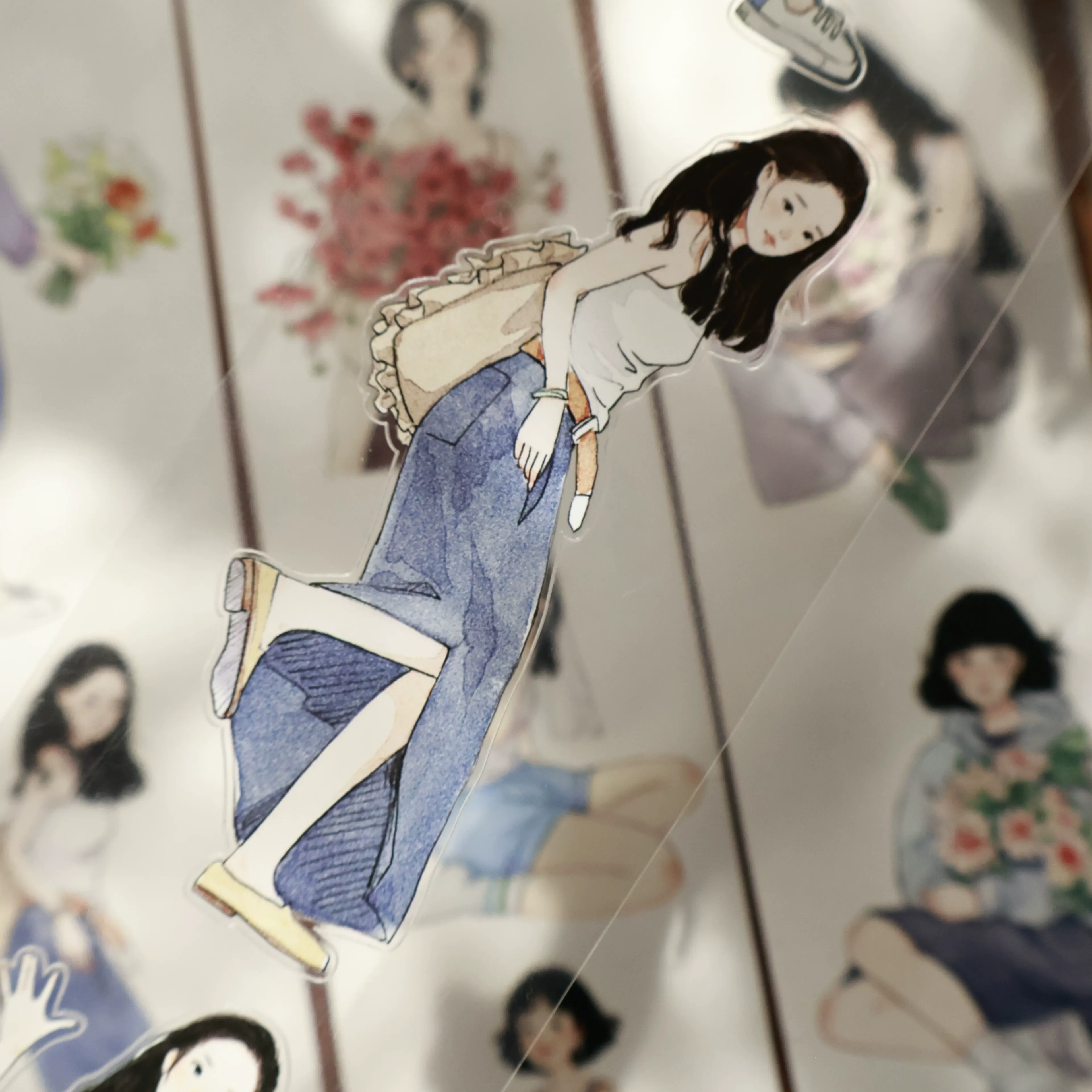 O9-YiEr 120cm şeker kız kendinden kesimli pet tape