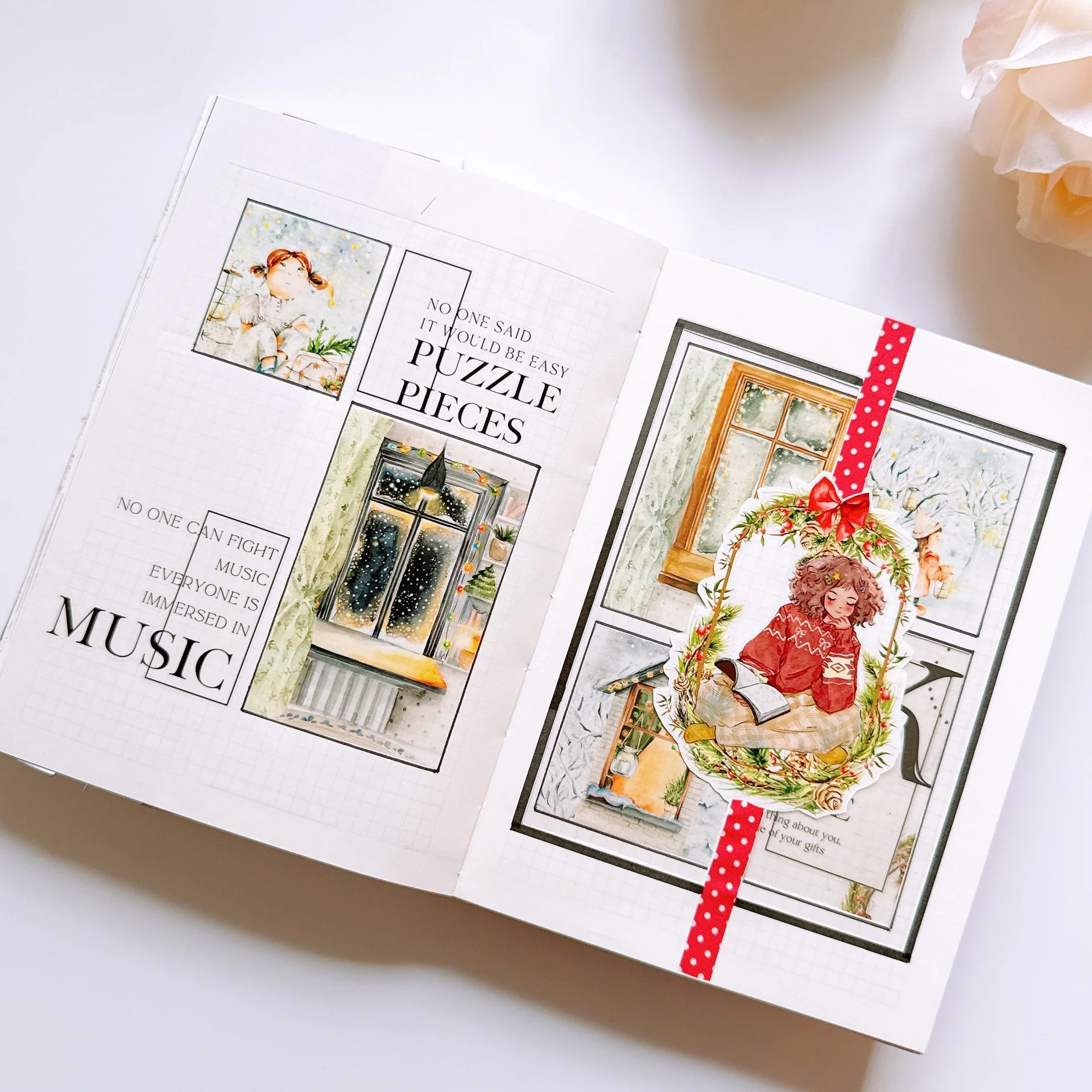 L1-100cm Midnight Noel kendinden kesimli PET Tape