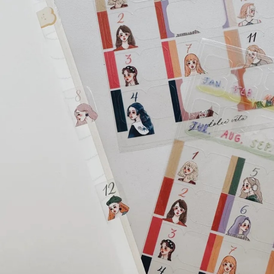 E1-La dolce Vita 1 sayfa dizin pet sticker