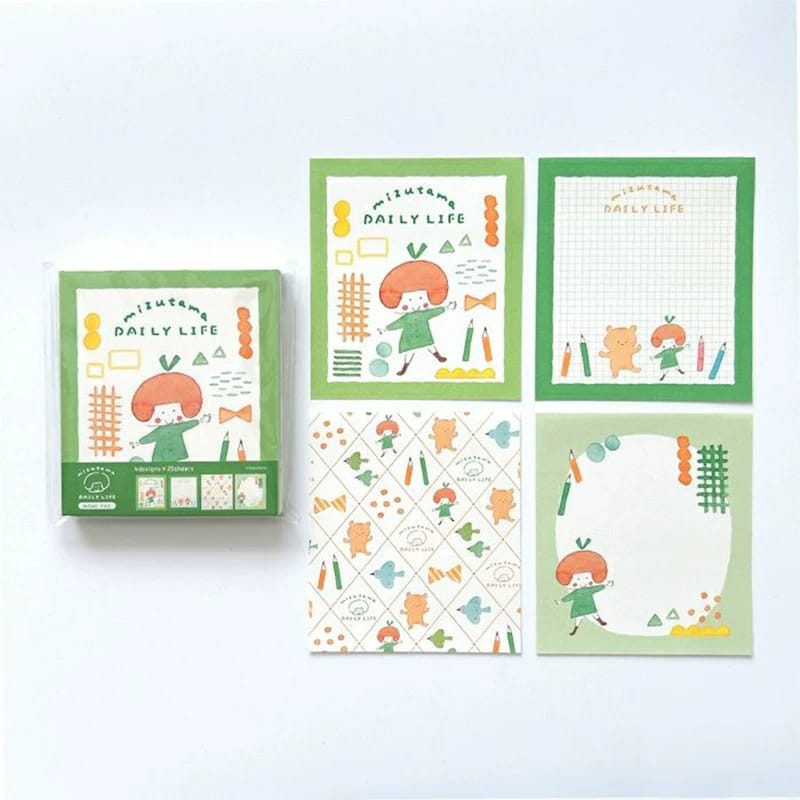 A21-MIZUTAMA Daily Life Memo 4x24 sayfa