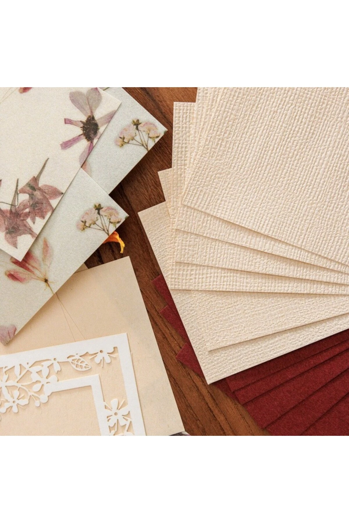 W3-30 sayfa küçük özel kagidi seti - Renk : Beyaz