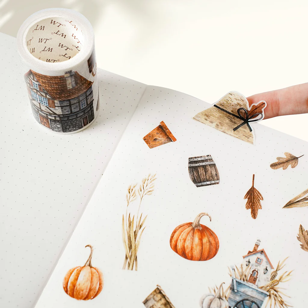 K8-100cm Autumn Homestead kendinden kesimli PET Tape 