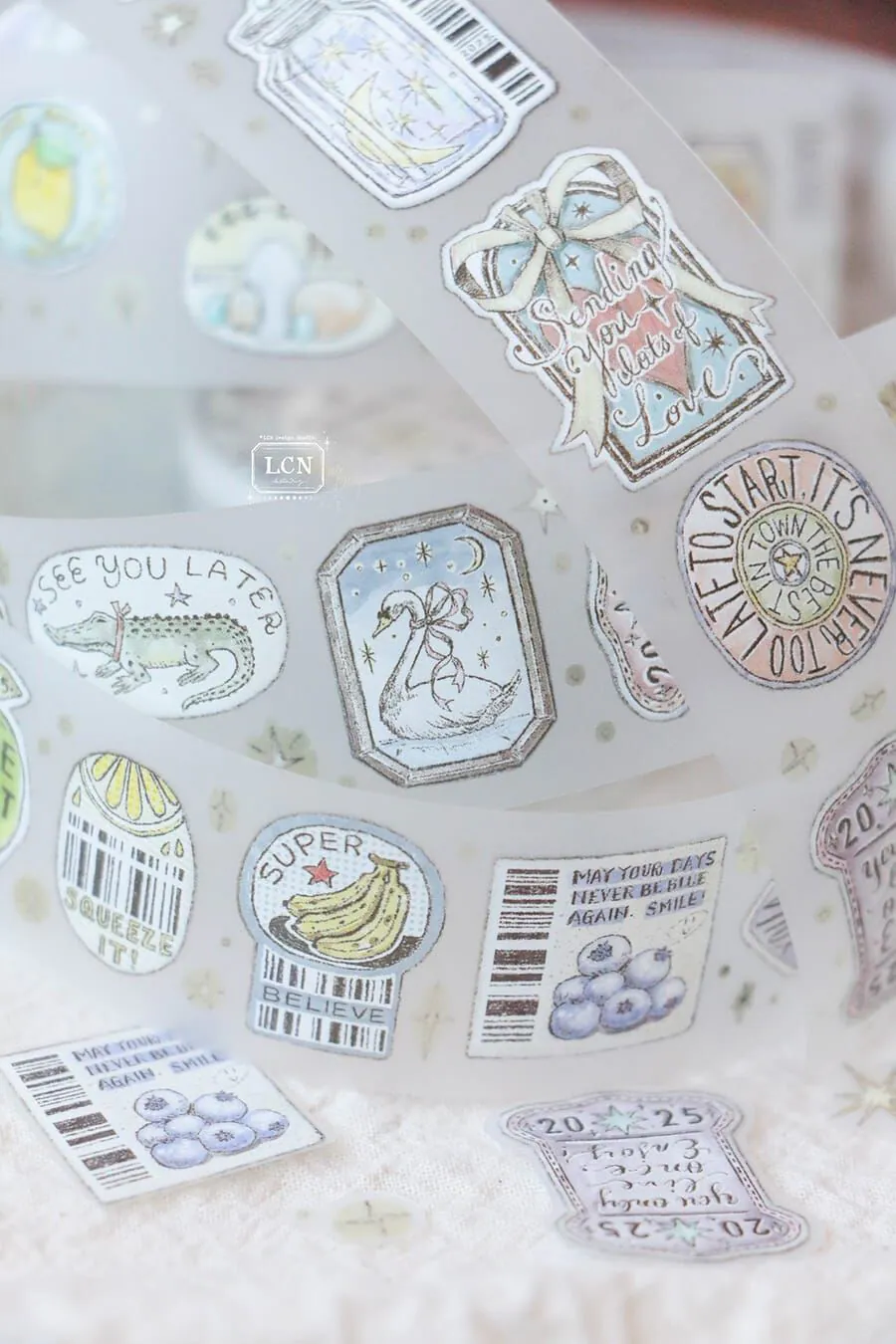 L22-LCN 100cm sticker club life PET Tape