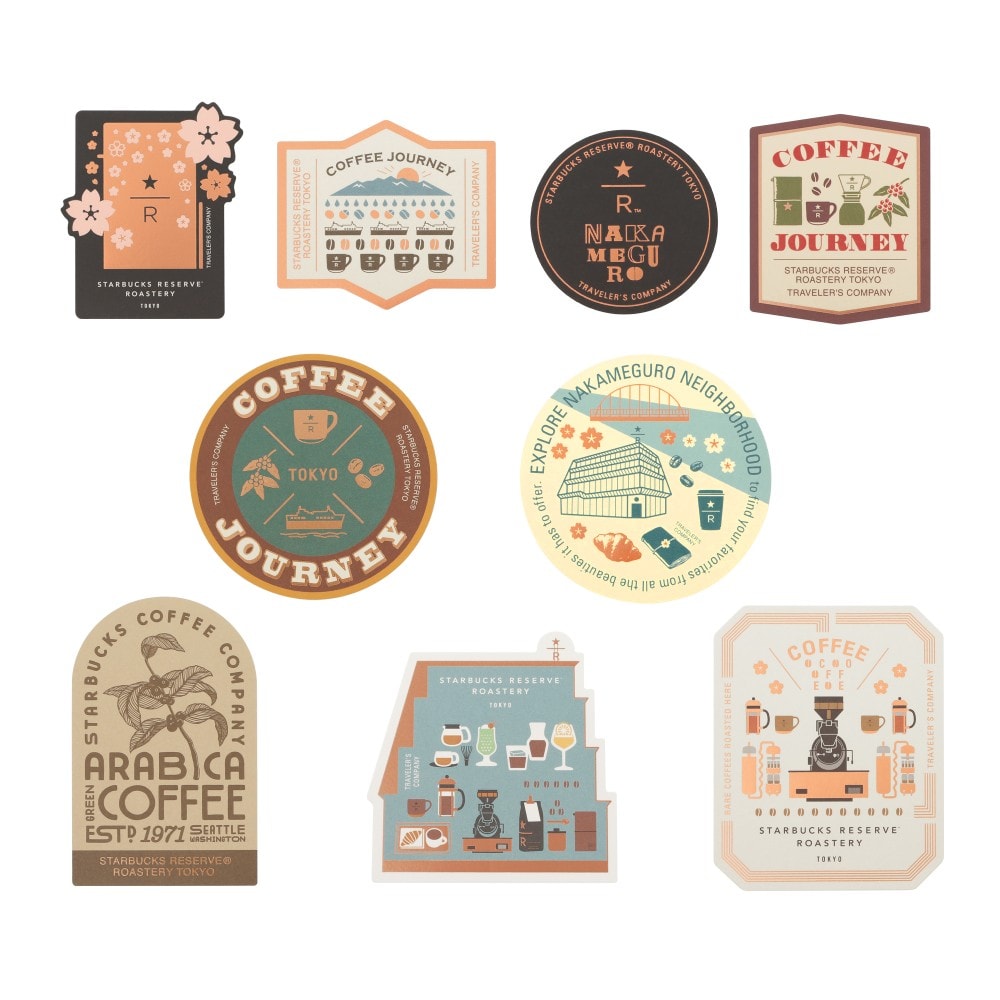 A16-Traveler's Company x Starbucks Reserve Roastery Gezgin Çıkartma Seti