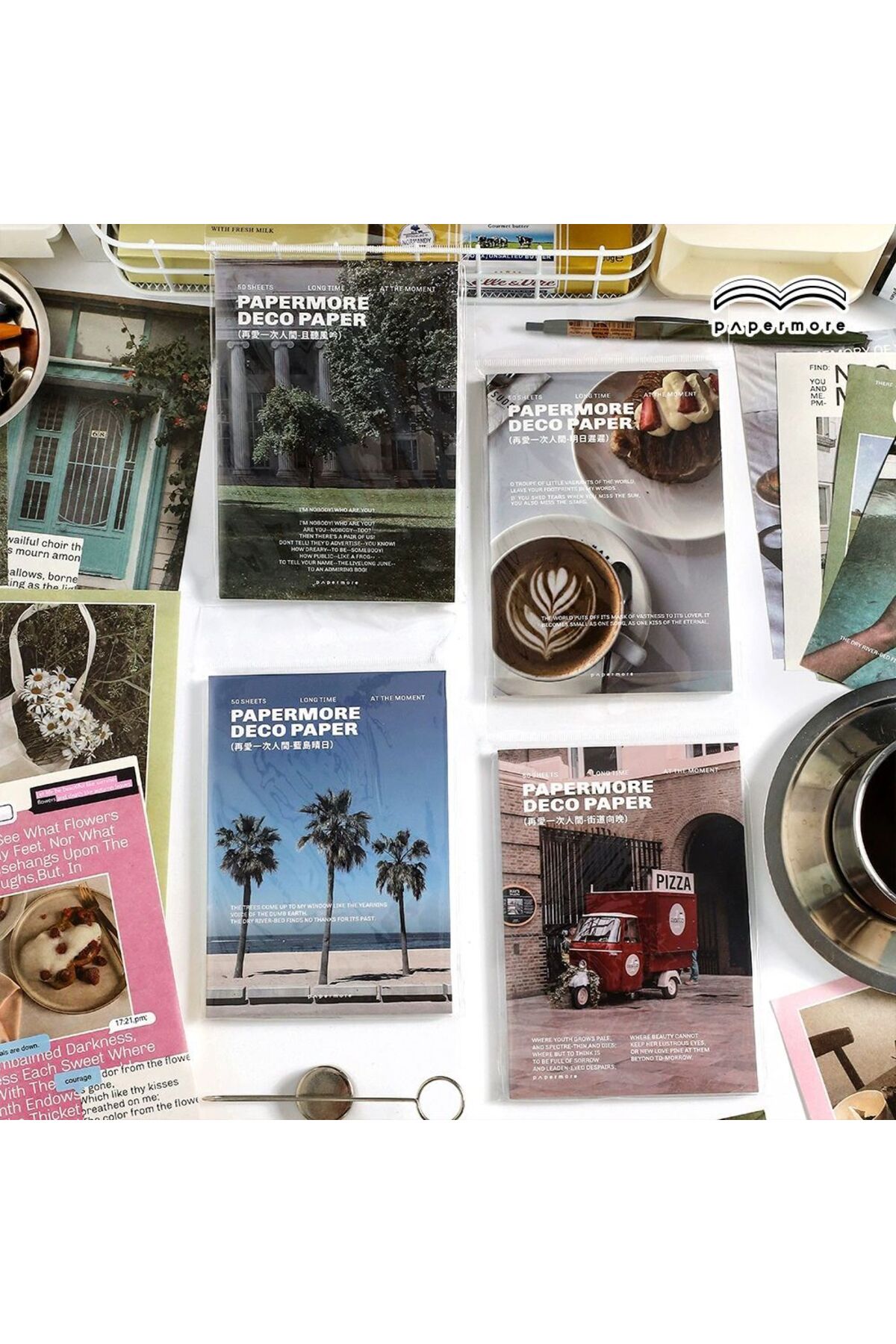 U8-50 sayfa scrapbook kagıt kitabı - Renk : Pembe