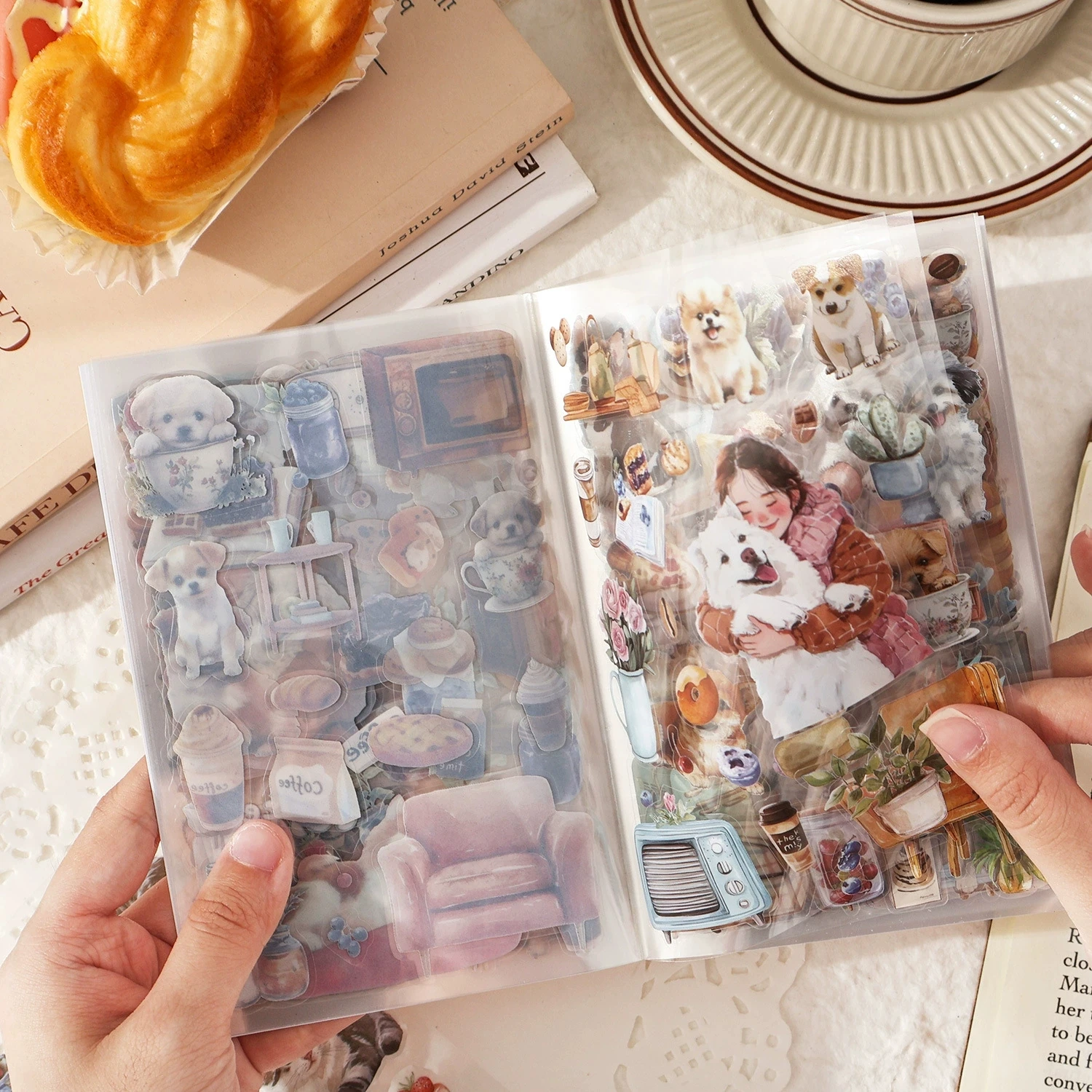 U10-20 sayfa evcil hayvan ve ben PET Sticker kitabı