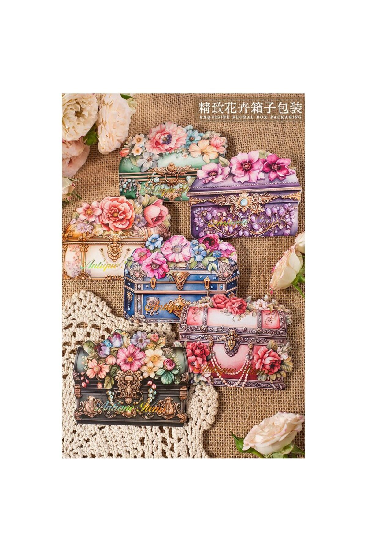 L2-40 adet vintage PET Sticker - Numara : 4