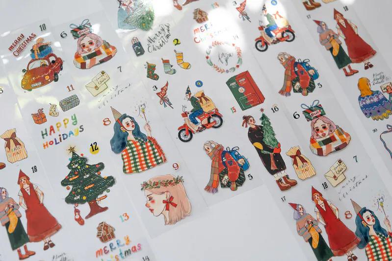 B23-La dolce vita christmas countdown PET Tape 