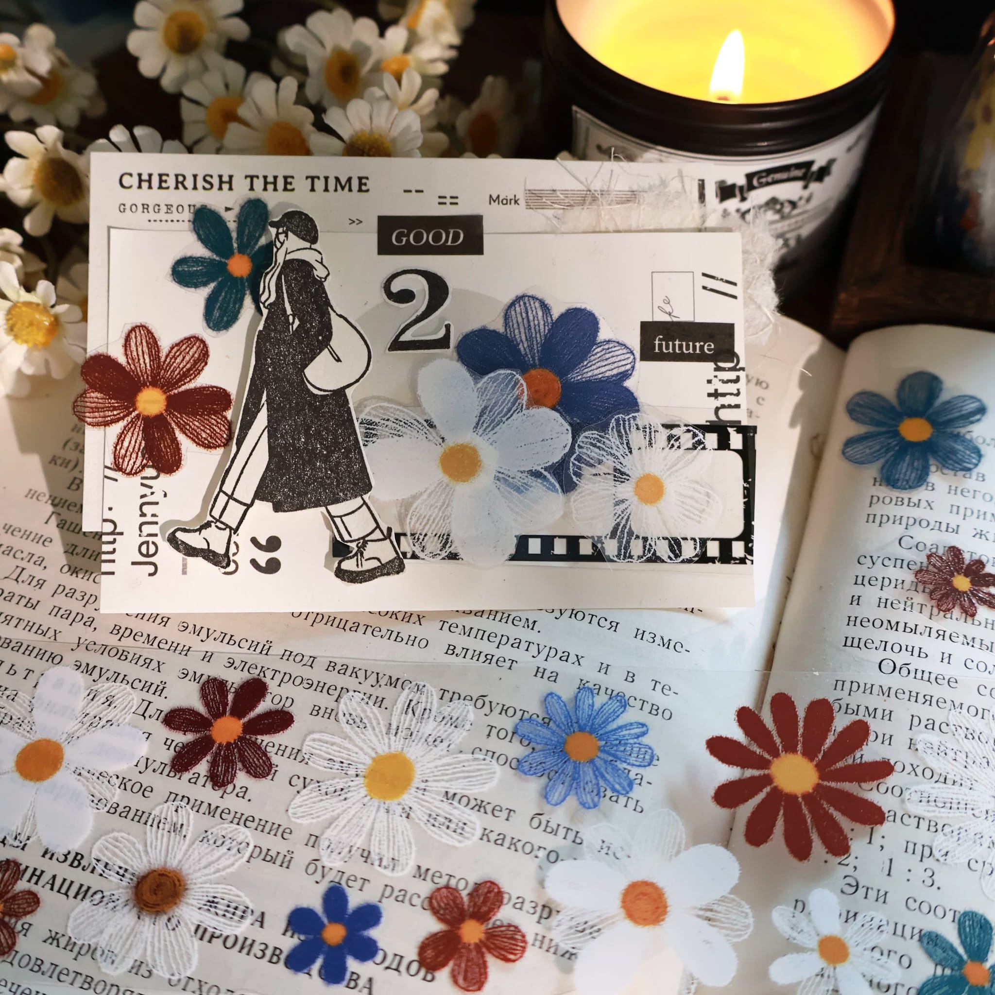 K18-YiEr 100cm renkli cicek PET Tape