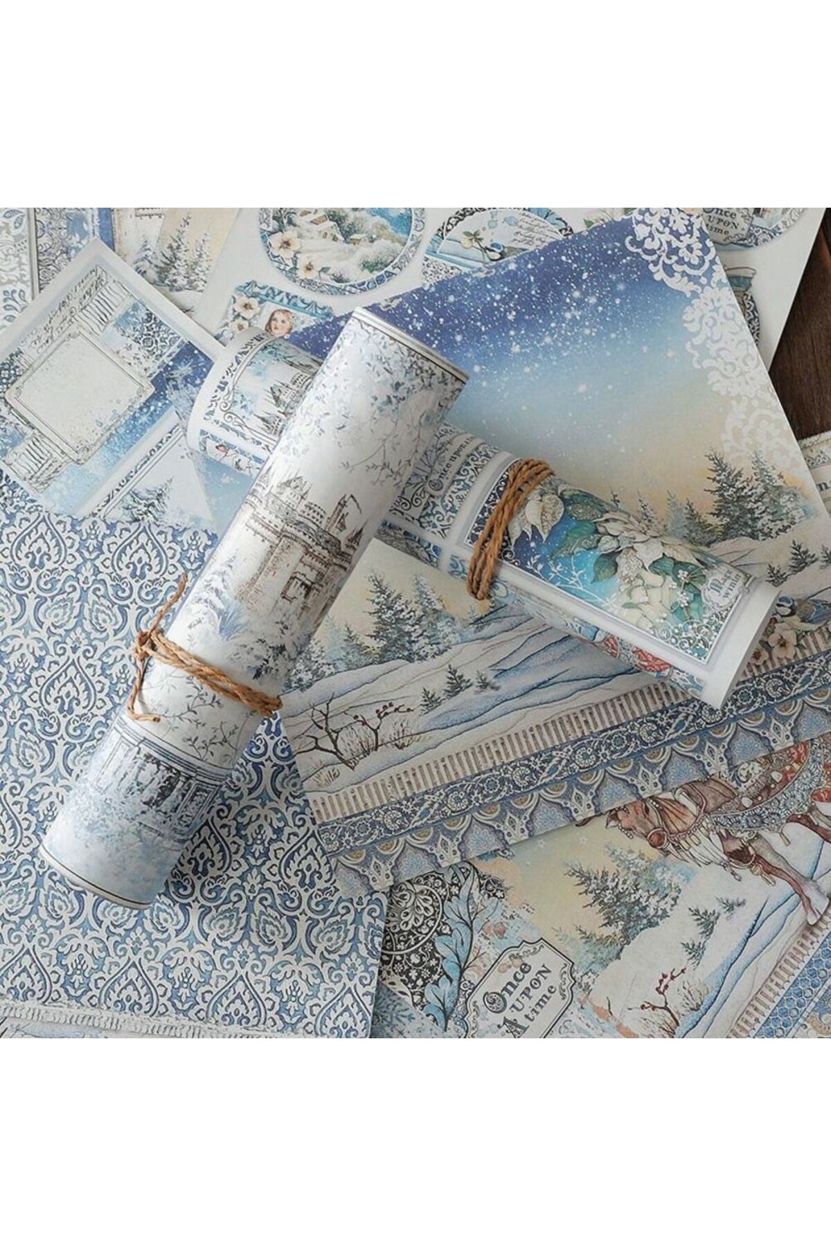 E6-15 sayfa winter scrapbook kâğıt 26