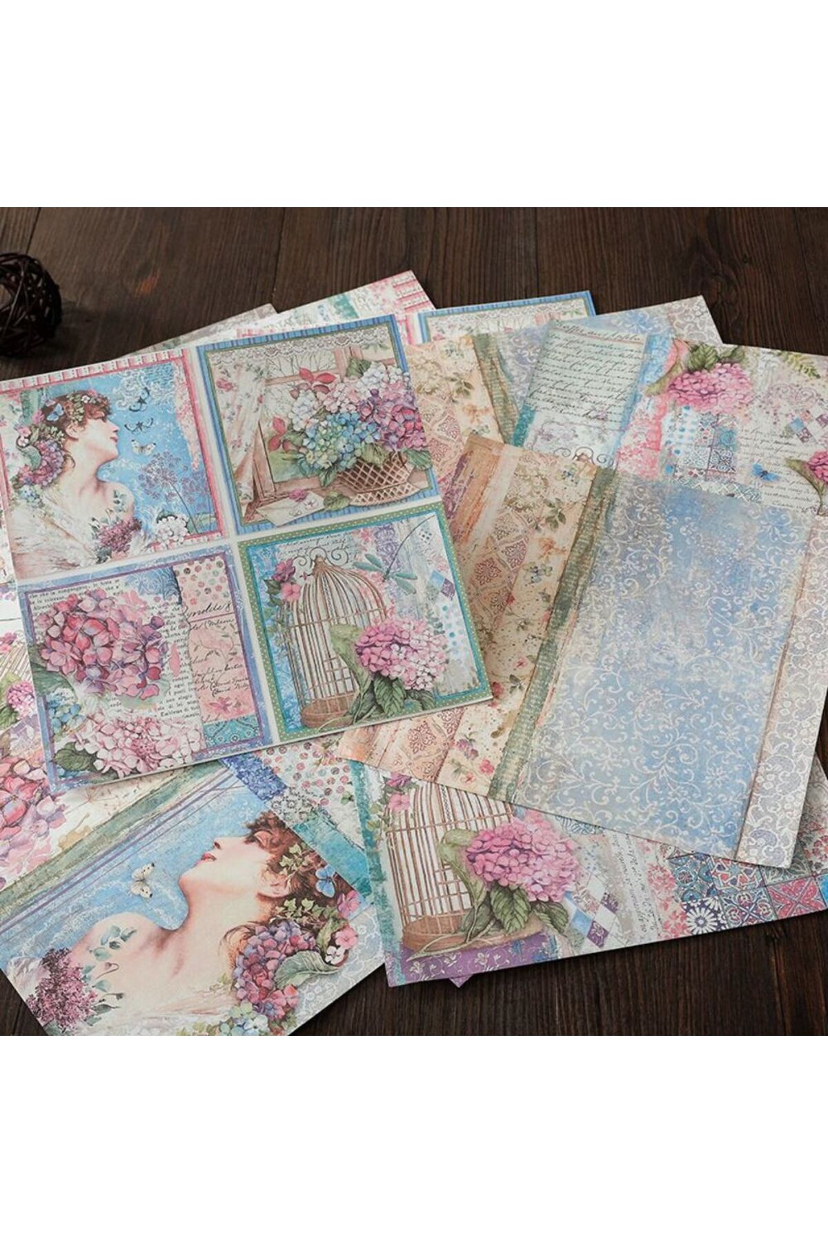 E6-15 sayfa ortanca scrapbook kâğıt 27