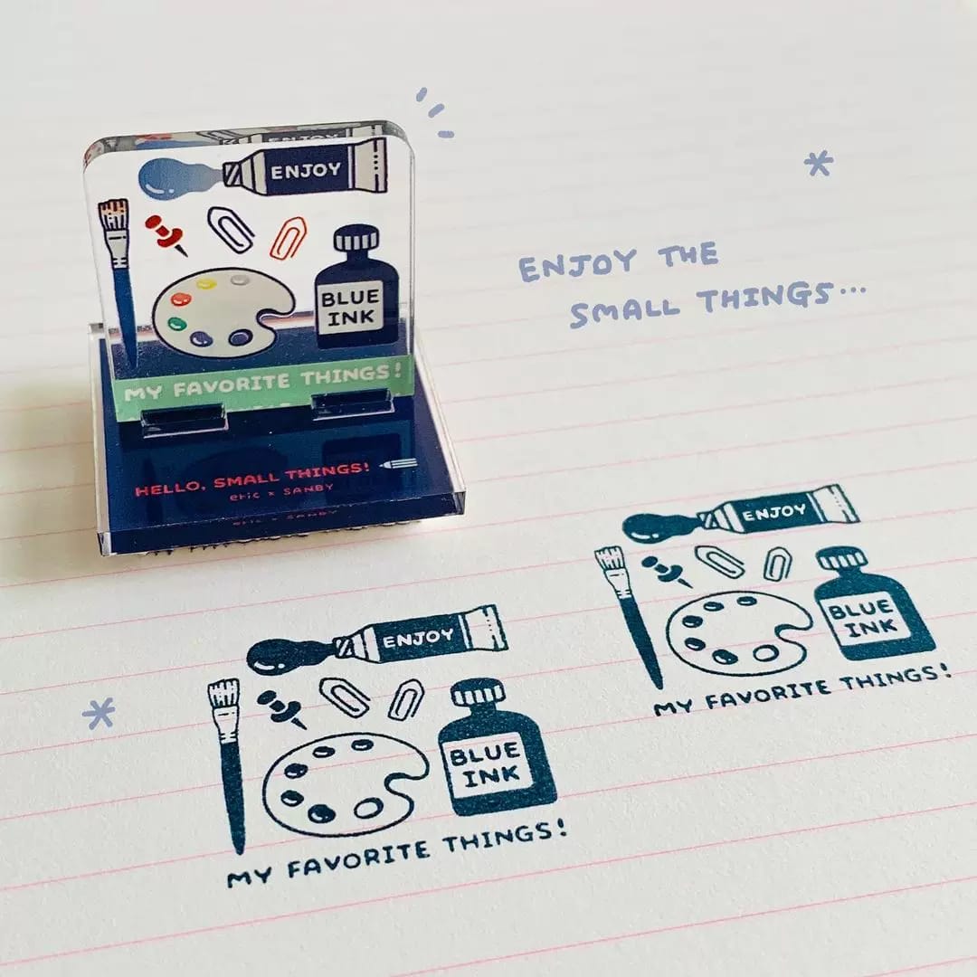 A25-Eric small things ayakli stamp