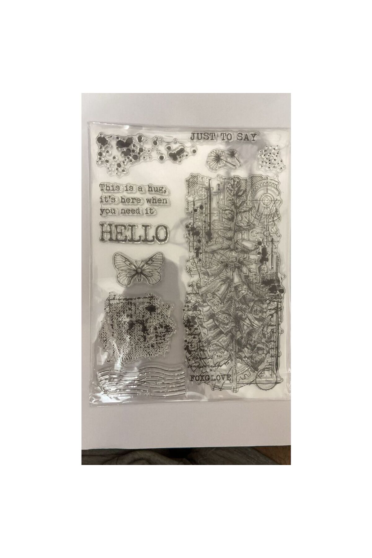 silikon stamp 49 Hello