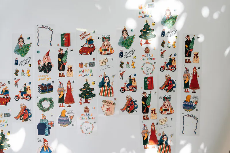 B23-La dolce vita christmas countdown PET Tape 