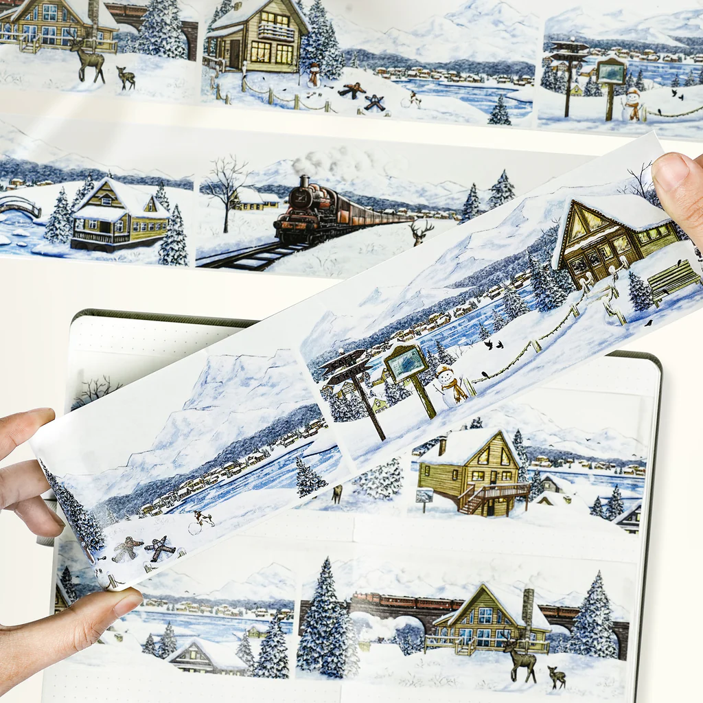 K21-100cm Frozen World kendinden kesimli PET Tape 