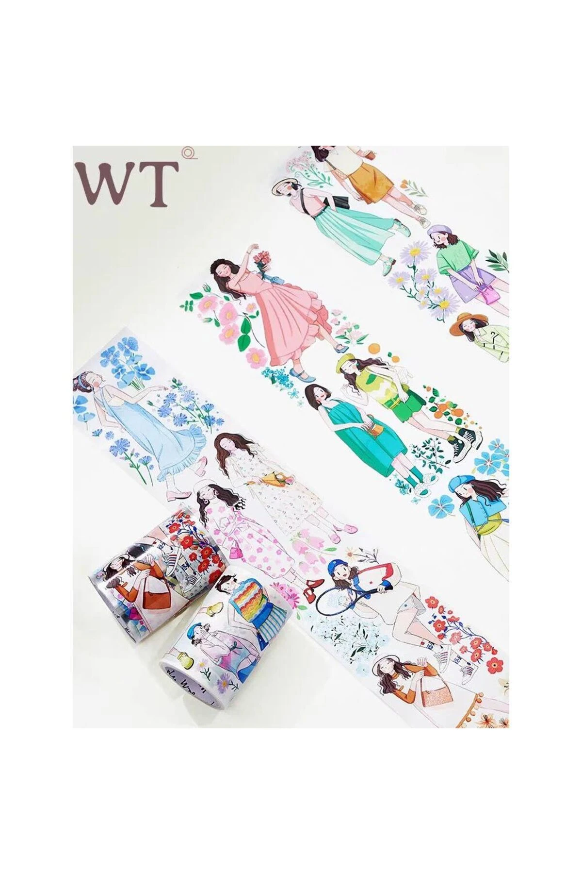 K6-100cm kız PET Tape the Washitape shop orijinal urun