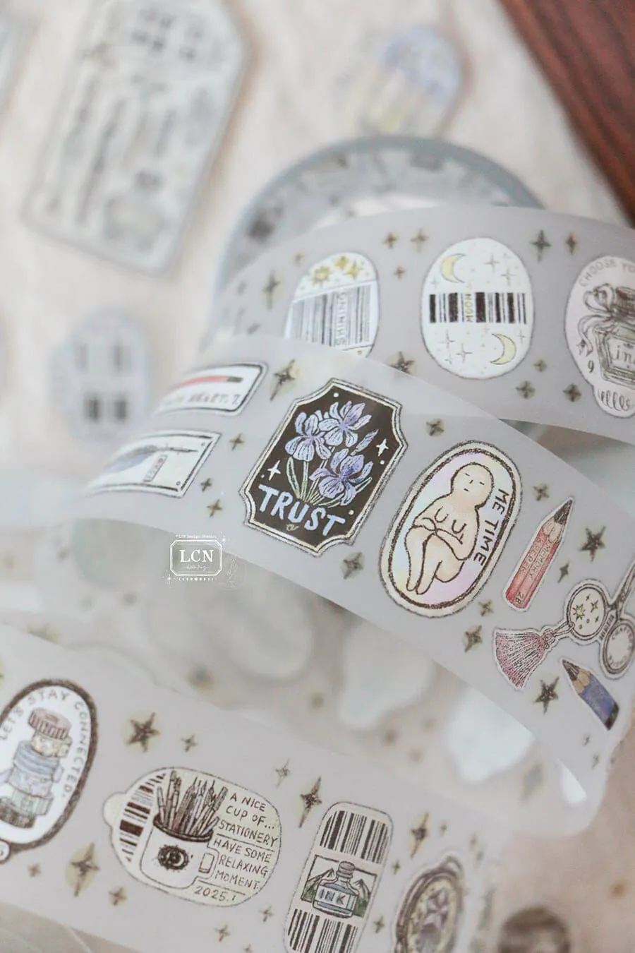 A24-LCN 100cm sticker club stationary PET tape