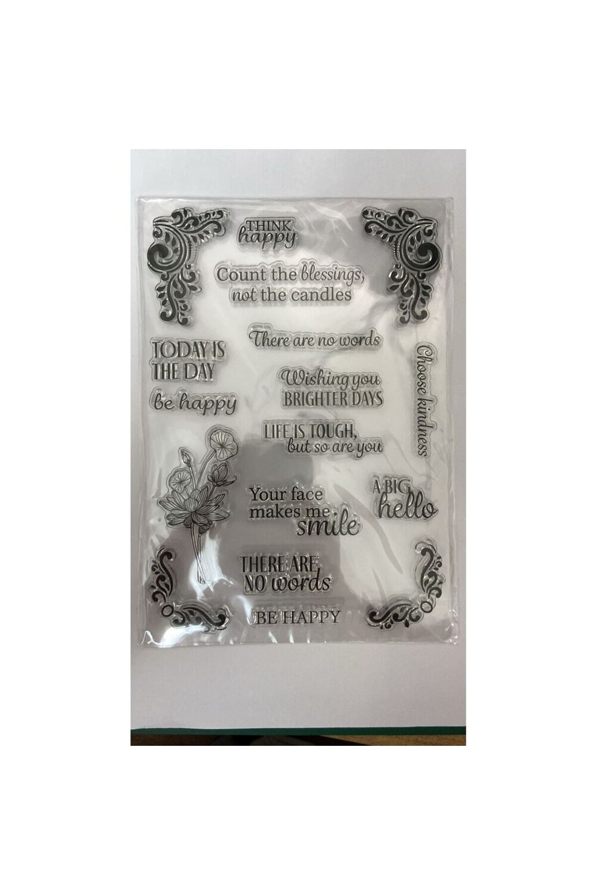 silikon stamp 46 güzel sözler