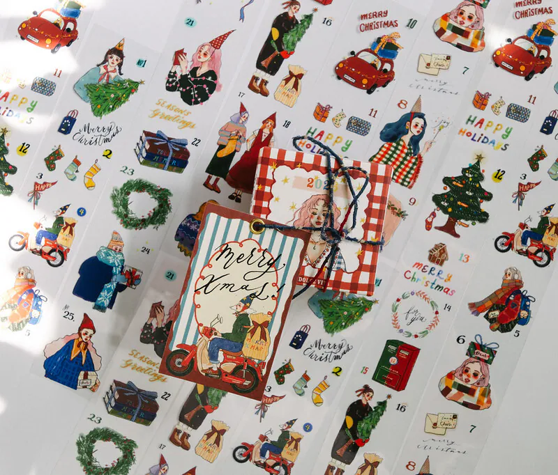 B23-La dolce vita christmas countdown PET Tape 