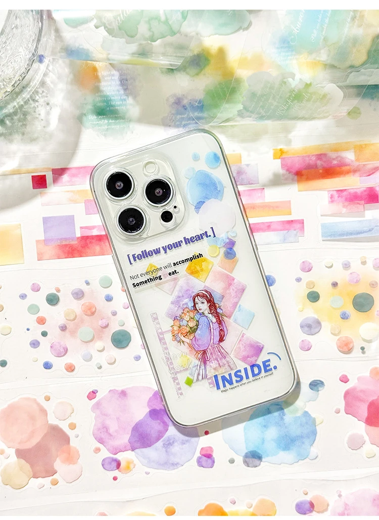 H9-2m kendinden kesimli cloud ink rain mürekkep PET Tape