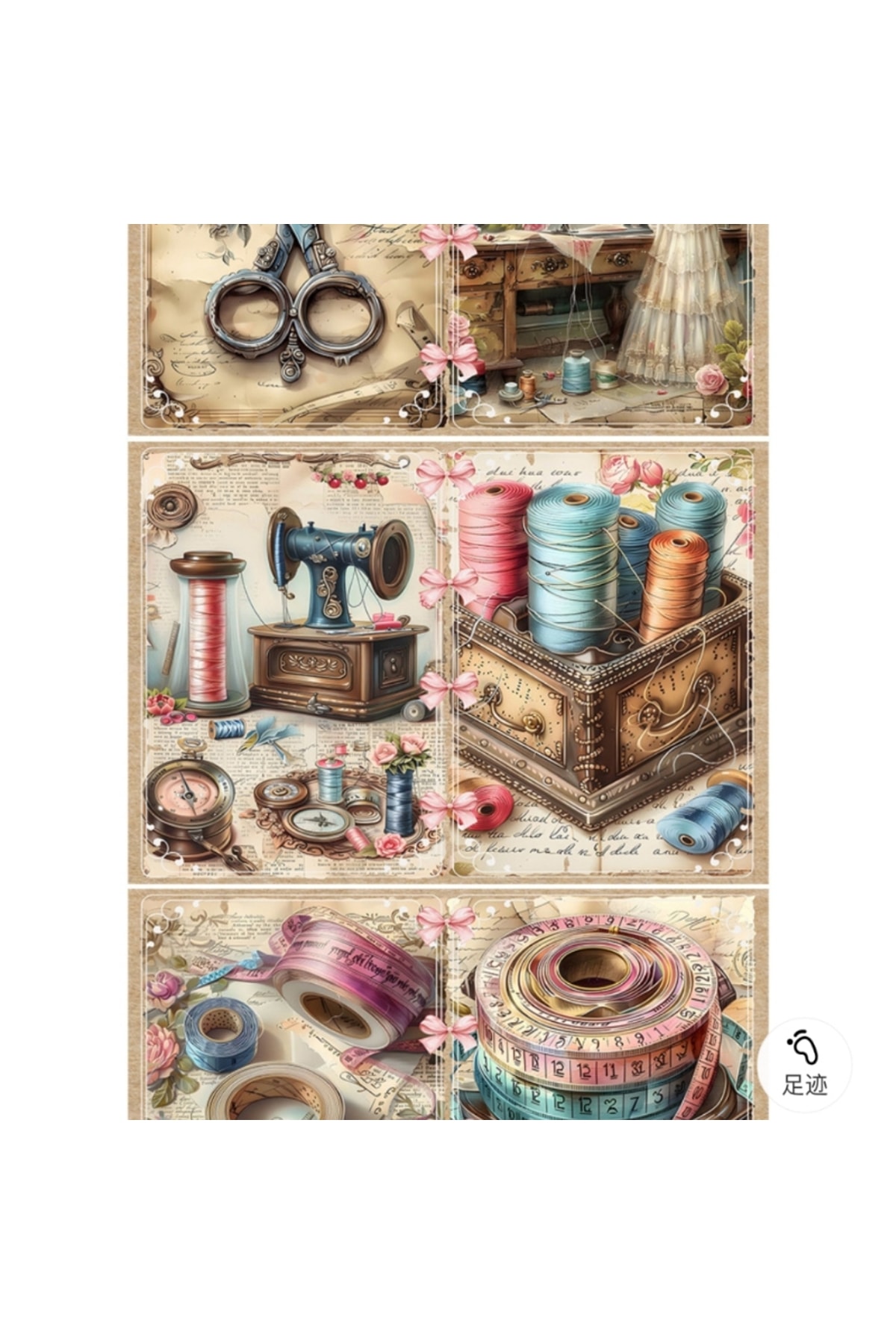 E6-15 sayfa kız rüyası scrapbook paper 52
