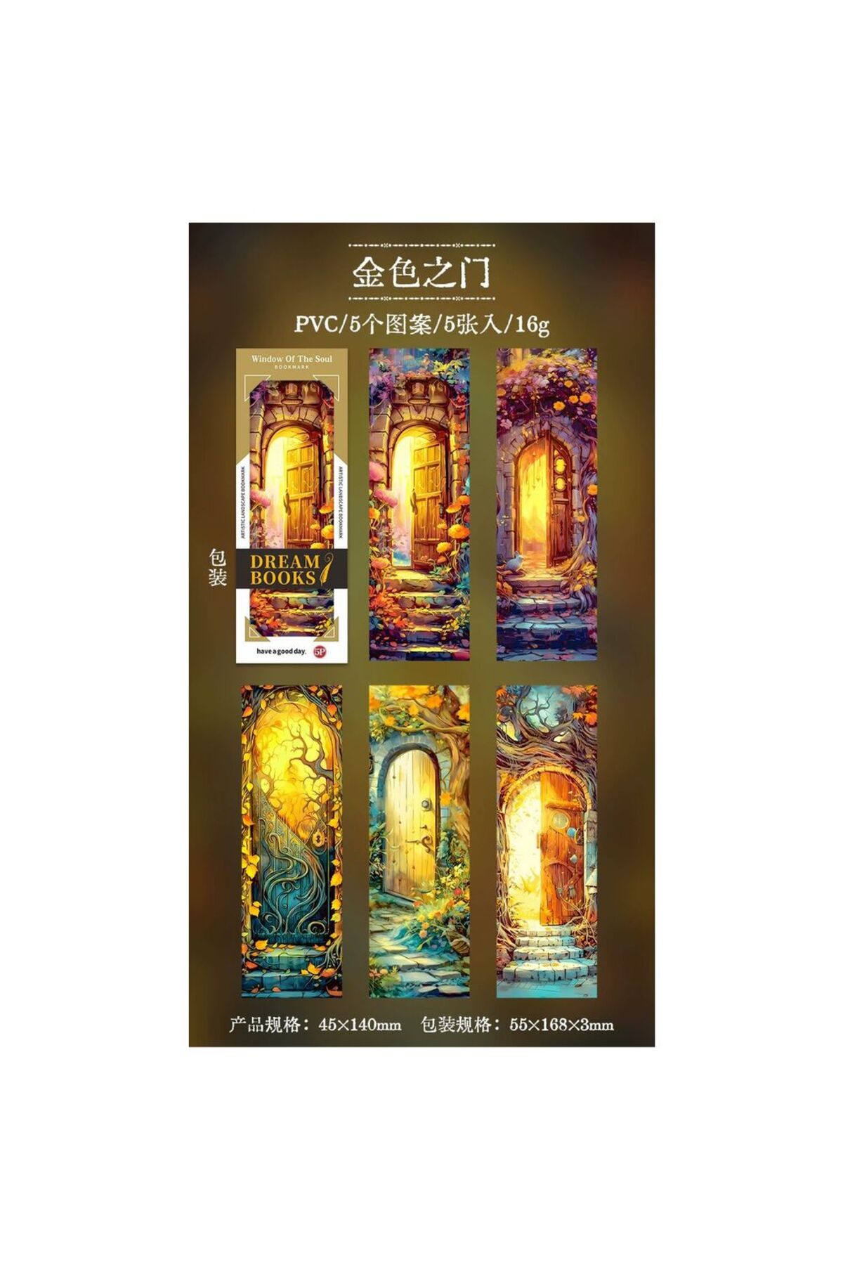 G16-5 adet PVC Kitap ayracı - Numara : 3