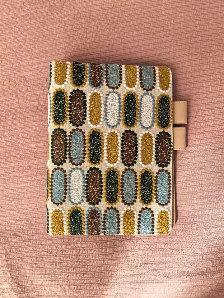 A6 kumaş kılıf (hibino Midori 1 day 1 page için) cove on cover hediye