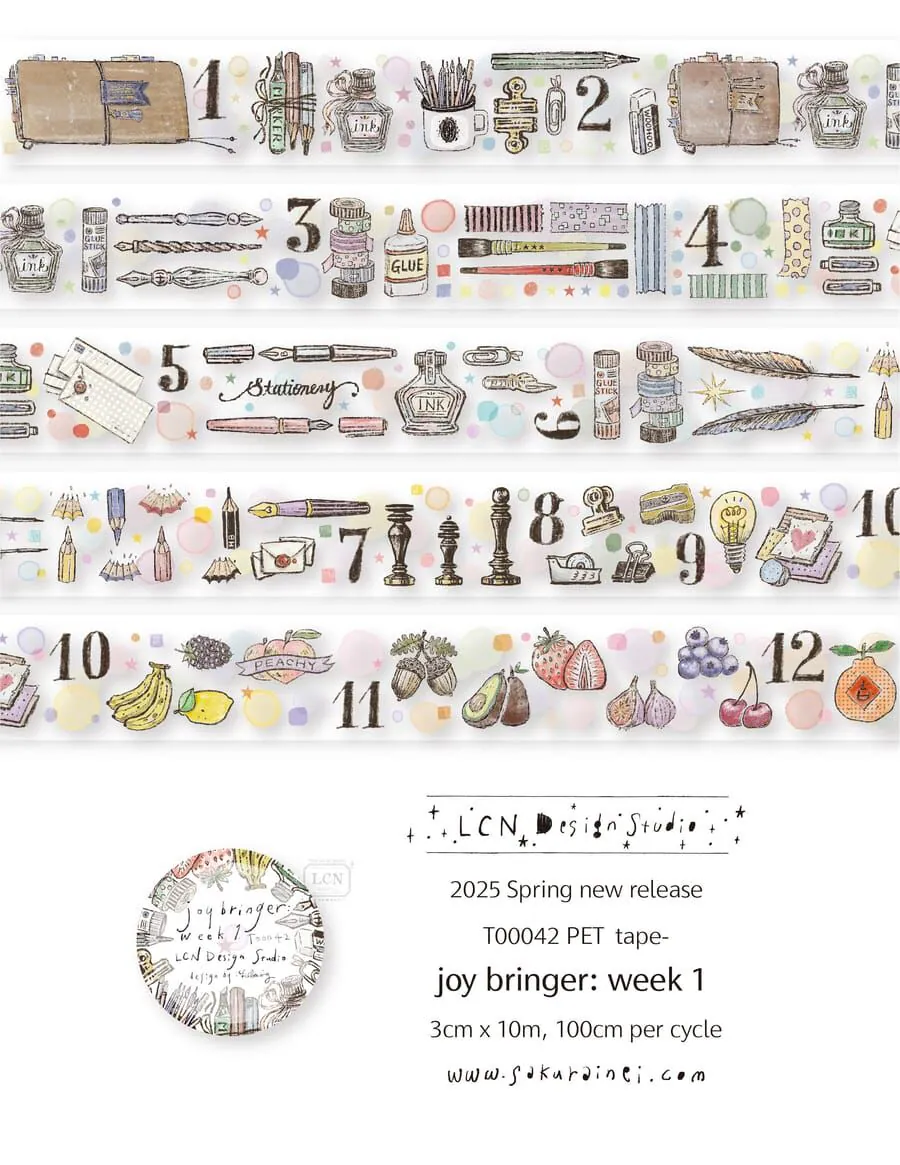 L11-LCN 100cm joy bringer week 1 PET Tape