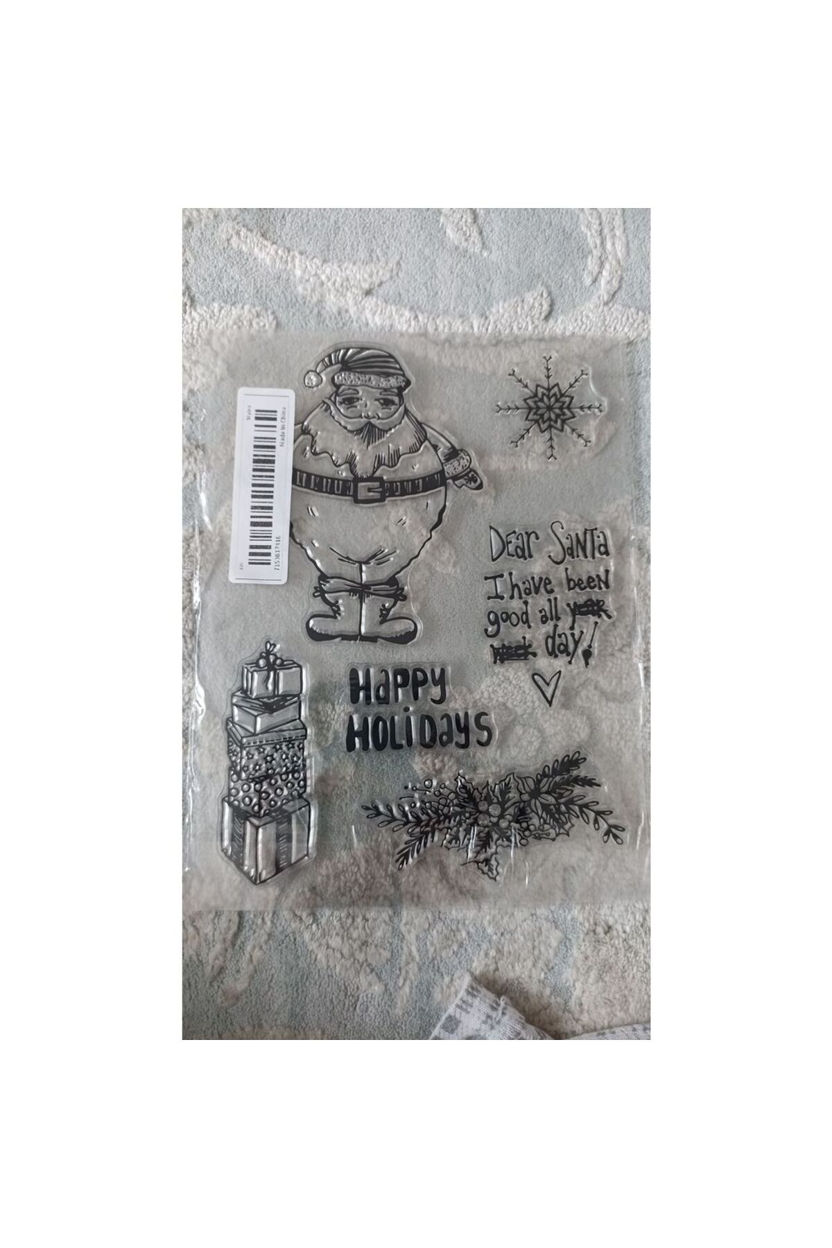 Yılbaşı silikon stamp