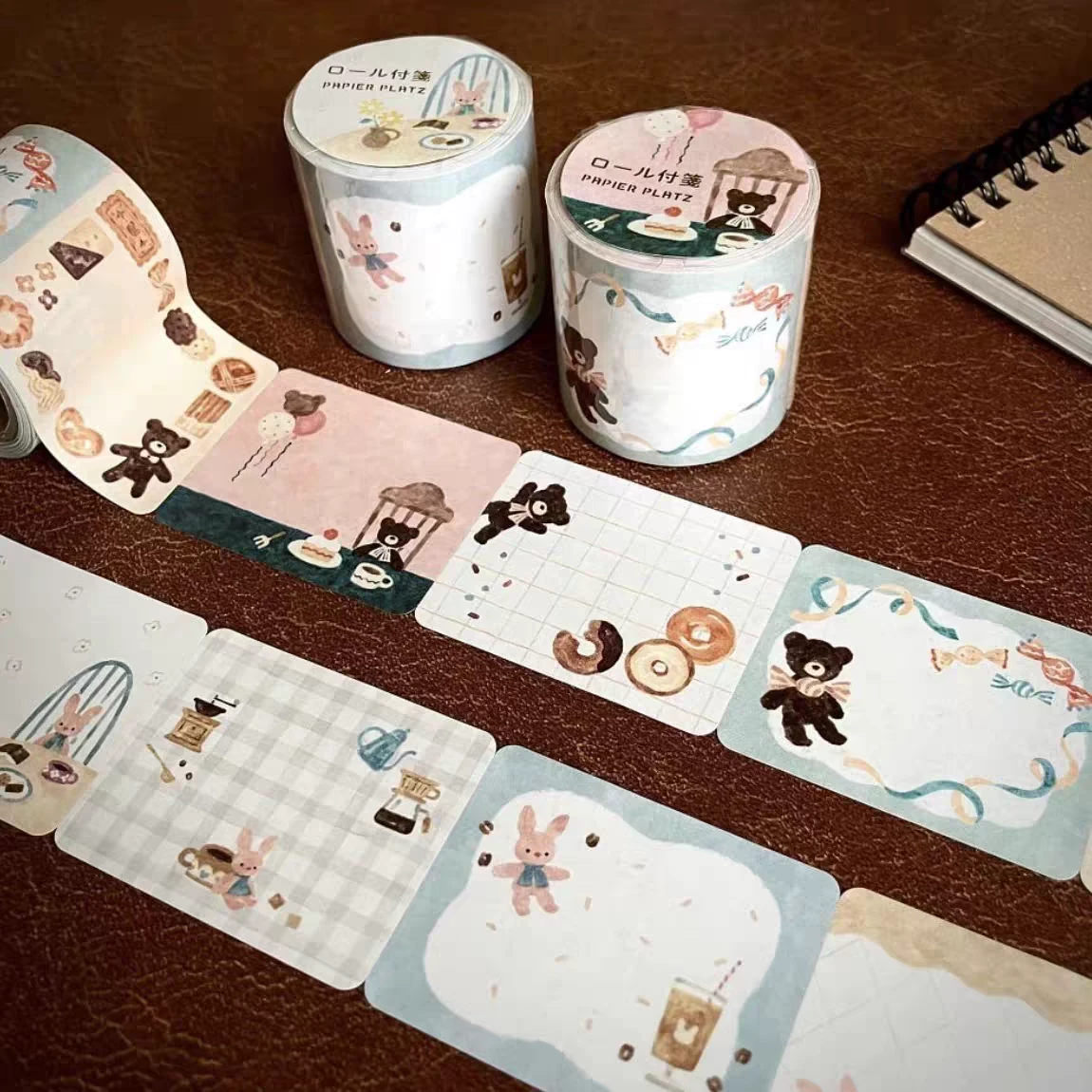A26-Papier platz x Nakauchi 100 adet memo sticker tape