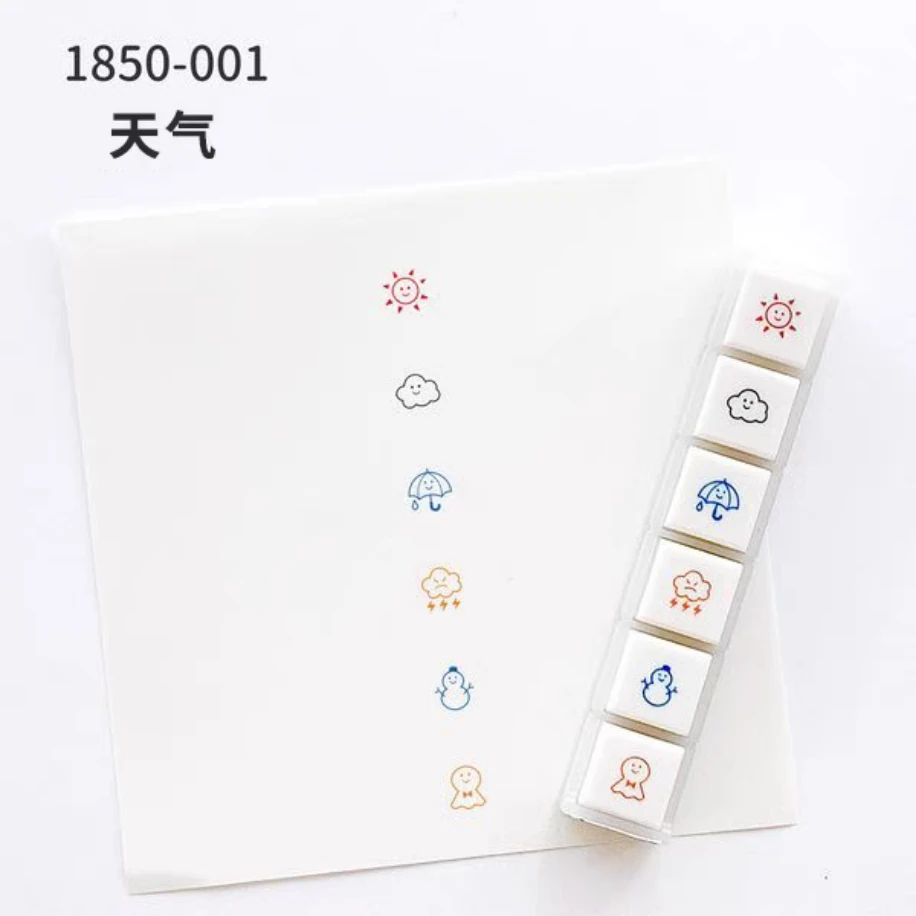 B10-Kodomo Pochitto 6 Mürrekepli mini stamp hava