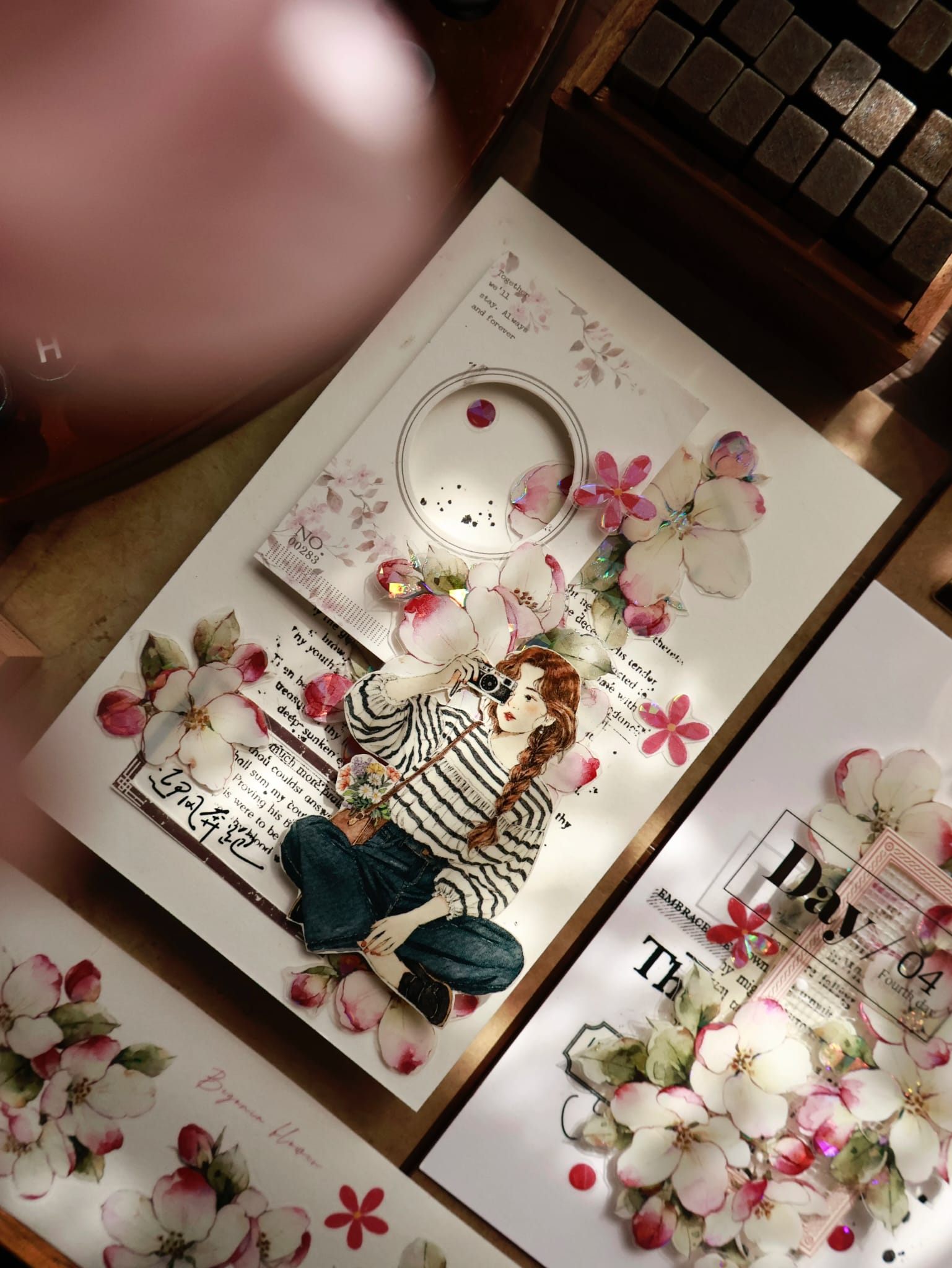 L13-Yier 120cm yaban elması çiçek kendinden kesimli PET Tape