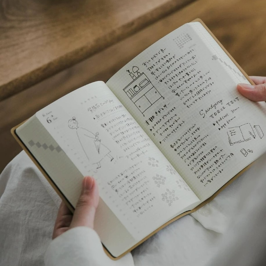 Midori Hibino A6 defter