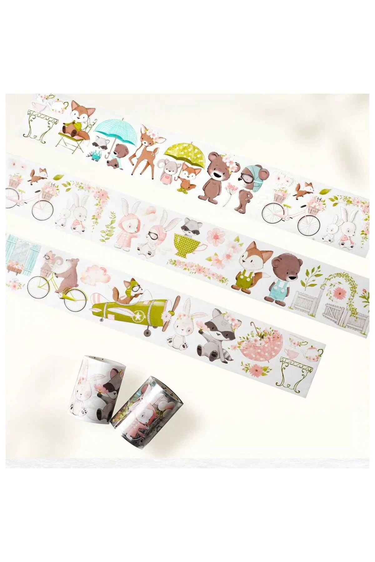 K4-100cm kendinden kesimli mutlu orman pet tape